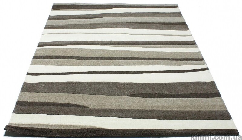 Шерстяные ковры Hand Tufted - Waves grey